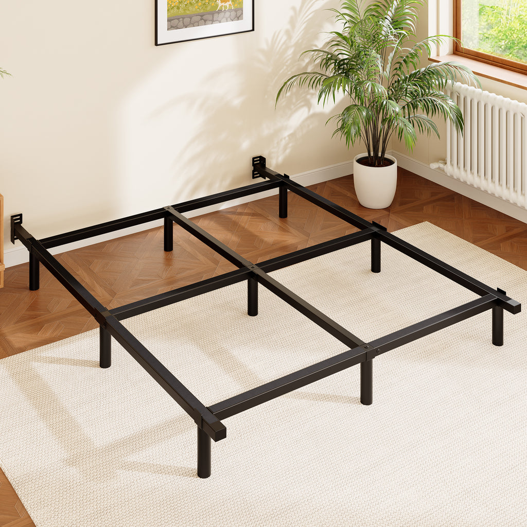 Awesofurni Queen Bed Frame, 7 Inch Heavy Duty Basics Metal Bed Frame for Box Spring and Mattress, Noise-Free, Adjustable Length, Easy Assembly