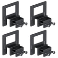 Mattress Slide Stopper, 6PCS Heavy Duty Mattress Stoppers to Prevent Sliding, Non-Slip Mattress Grippers for Metal Bed Frame, Black