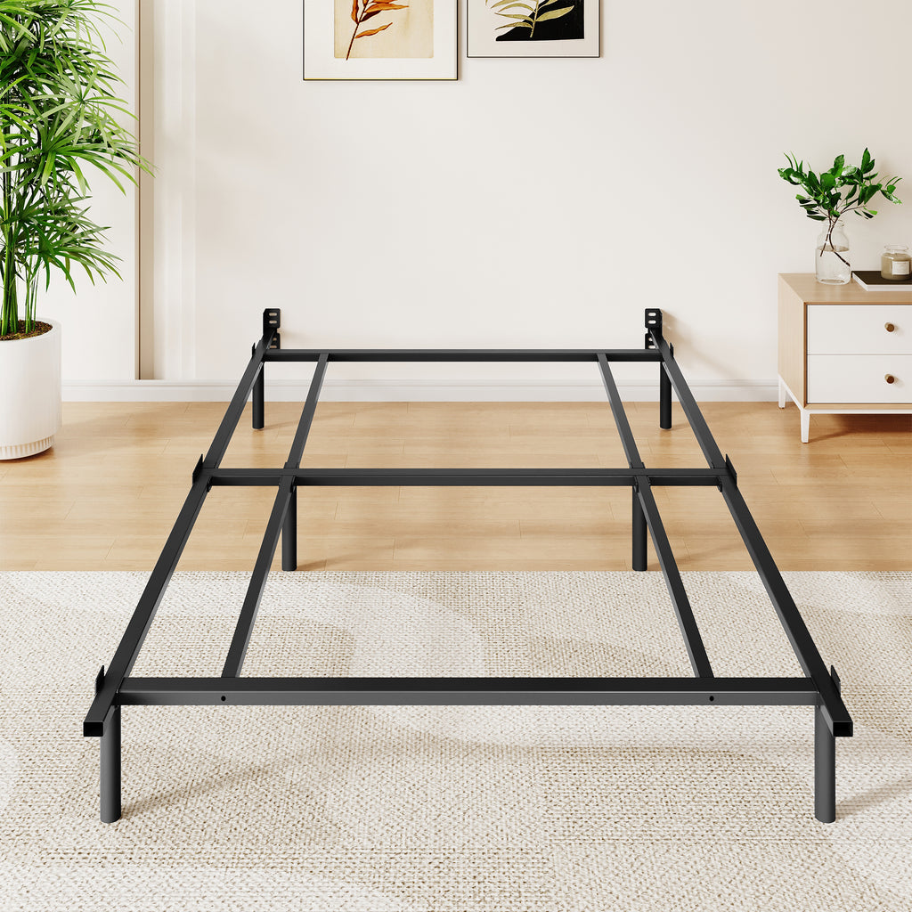 Awesofurni 7 inch Queen Bed Frame, Adjustable Length Metal Platform Bed, Easy Assembly, Noise-Free