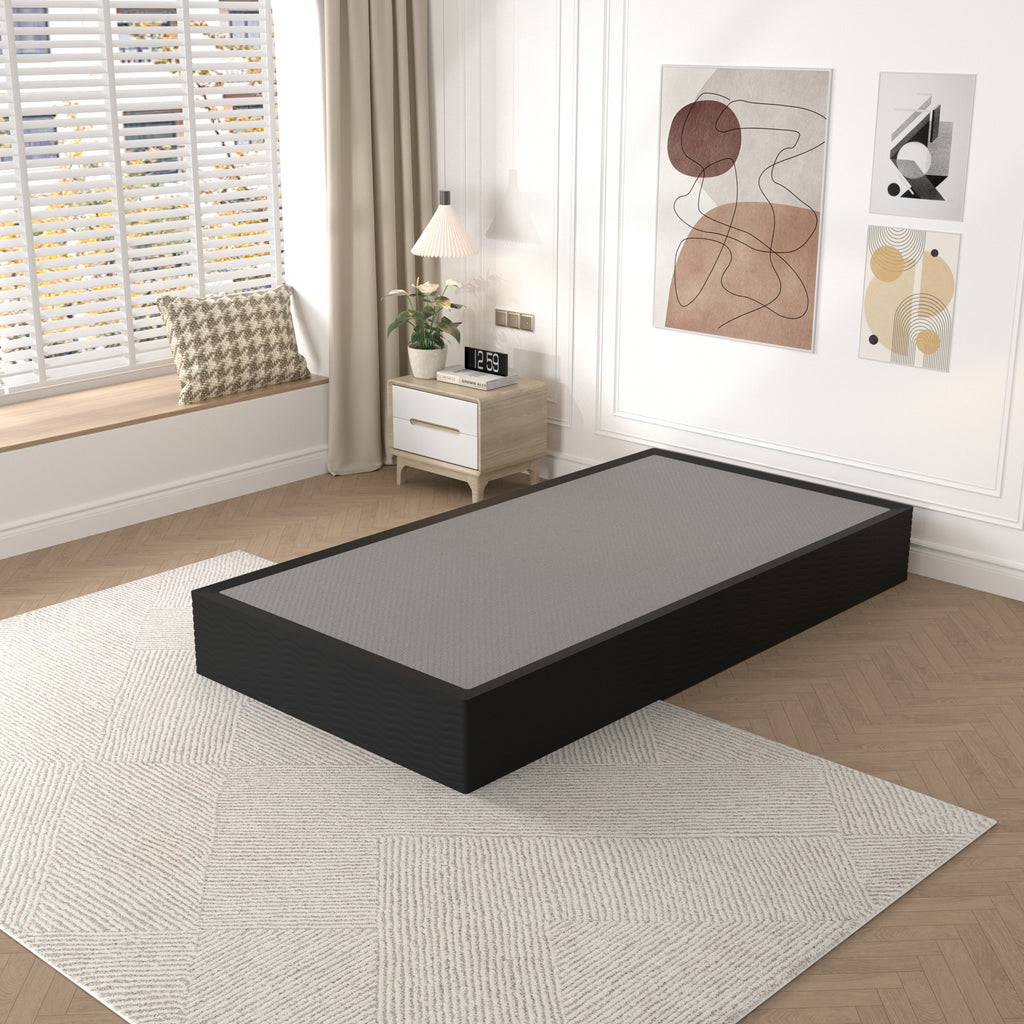 Awesofurni 10 inch Queen Box Spring, Heavy Duty Metal Mattress Foundation with Fabric Cover, Noise-Free, Easy Assembly