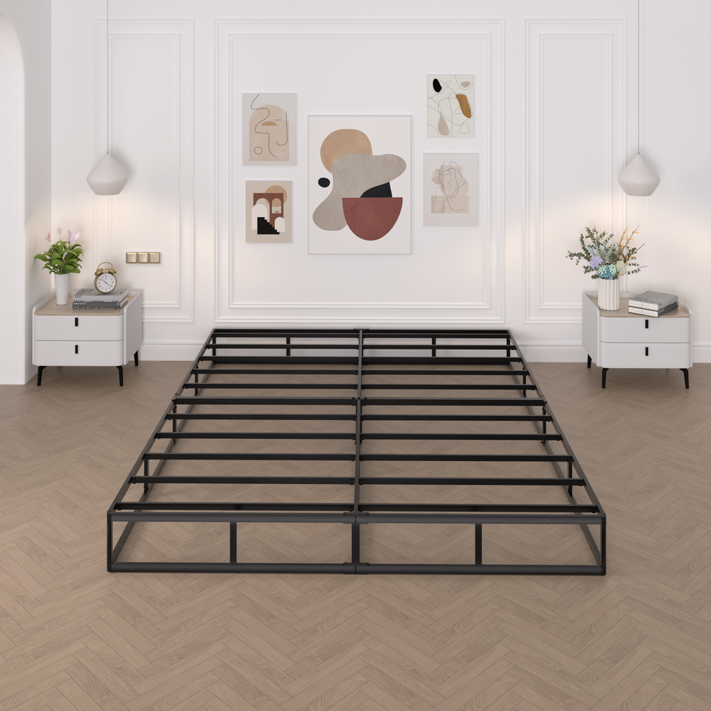 Awesofurni 7 inch Queen Box Spring,Heavy Duty Metal Mattress Foundation with Fabric Cover, Easy Assembly, Noise-Free